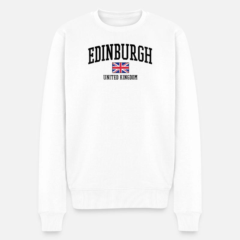 Édimbourg Écosse Royaume-Uni - Pull Premium bio Homme - blanc