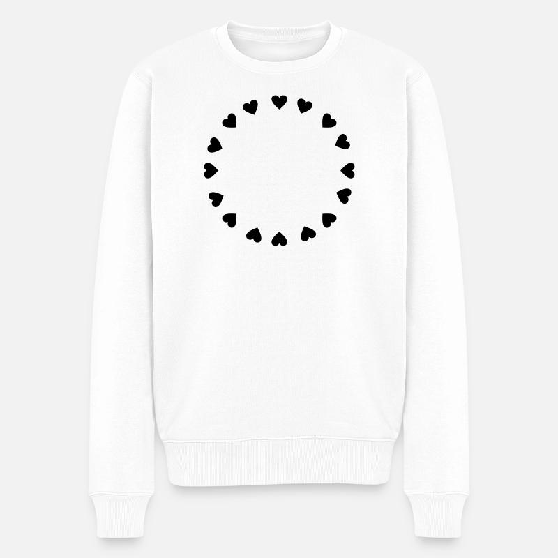 Cercle des cœurs - Pull Premium bio Homme - blanc