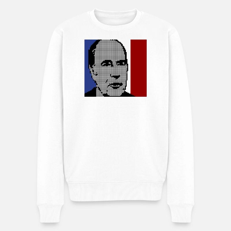 Mitterrand 1981 - Pull Premium bio Homme - blanc