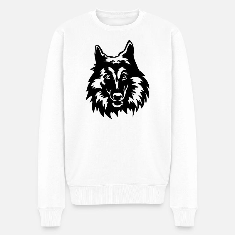 Tête de Tervueren - Pull Premium bio Homme - blanc
