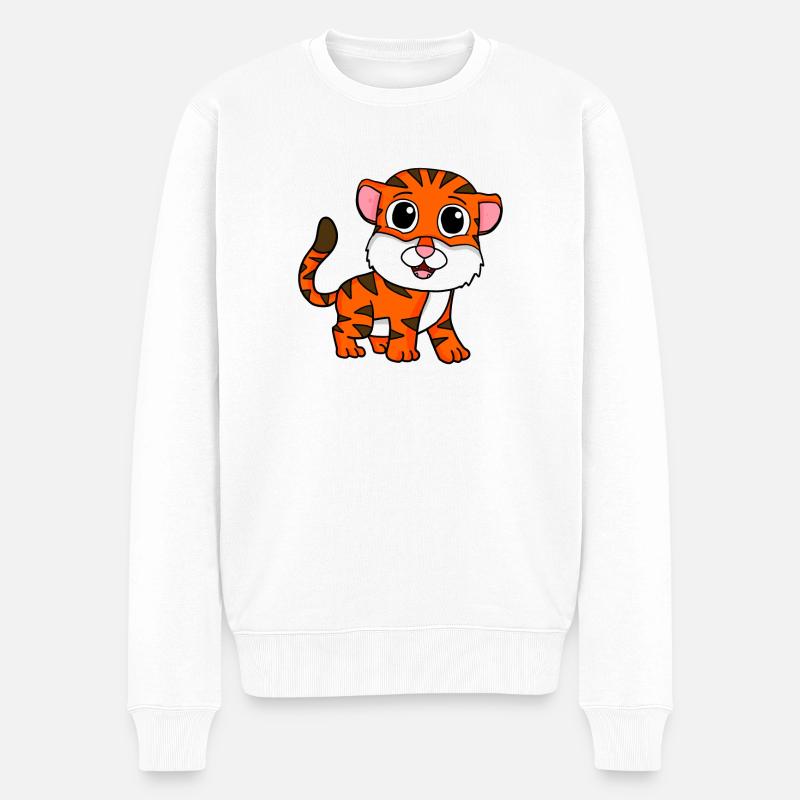 Tigre - Pull Premium bio Homme - blanc