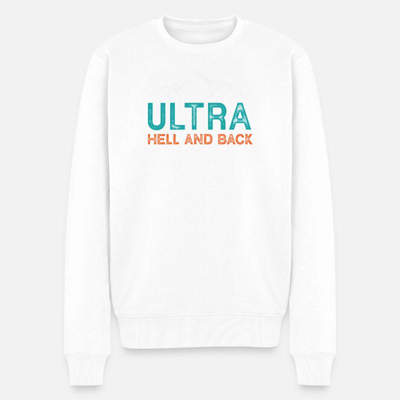 Ultra Running - Enfer et retour - Pull Premium bio Homme - blanc