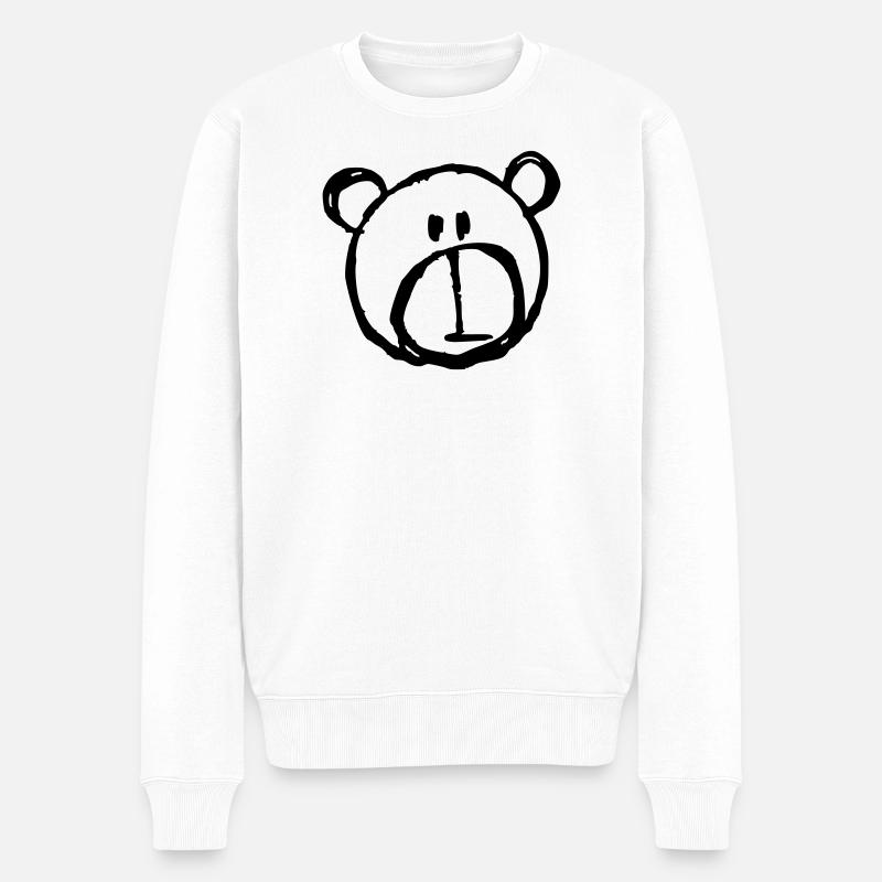Simple Teddy Bear Dessin Team Teddi - Pull Premium bio Homme - blanc
