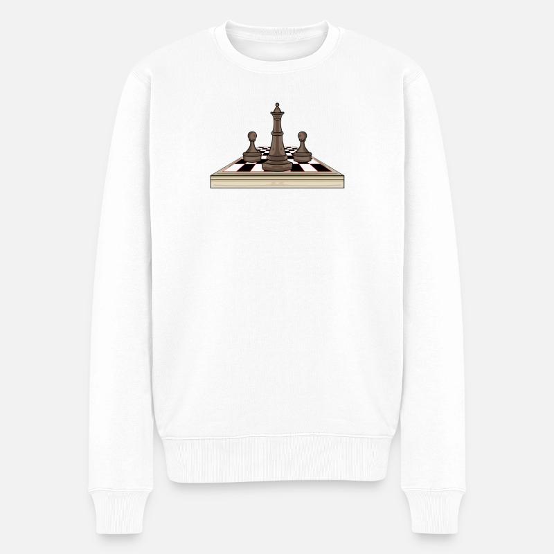 Échiquier - Pull Premium bio Homme - blanc