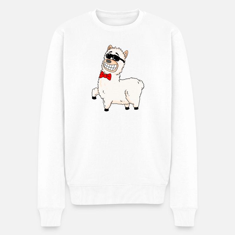 Alpaga cool - Pull Premium bio Homme - blanc