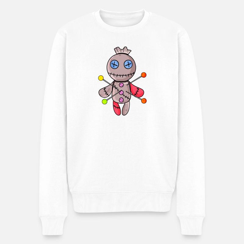 Poupée vaudou - Pull Premium bio Homme - blanc