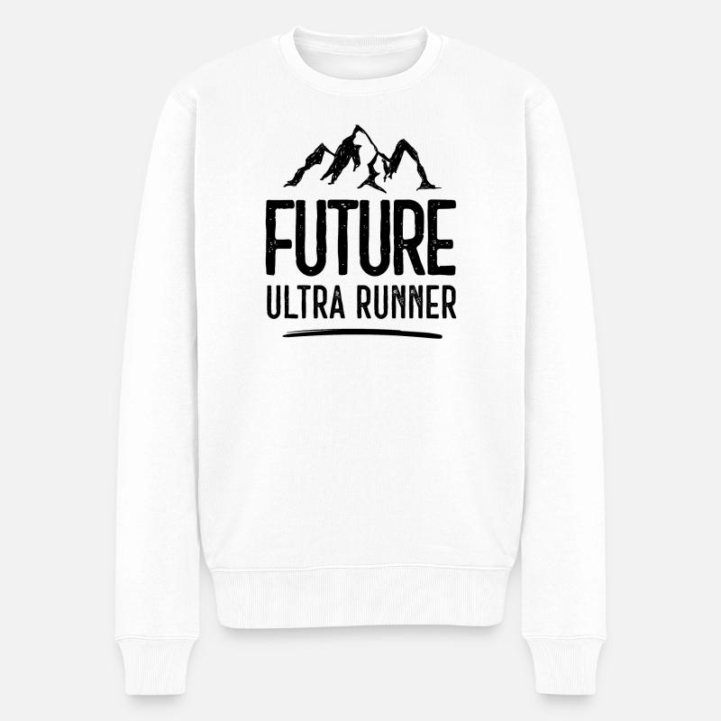 Future Ultra Runner - Männer Premium Bio Pullover - Weiß