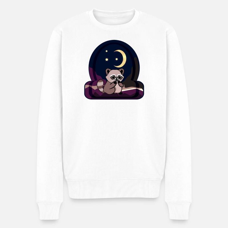 RATON LAVEUR - CROISSANT DE LUNE - Pull Premium bio Homme - blanc