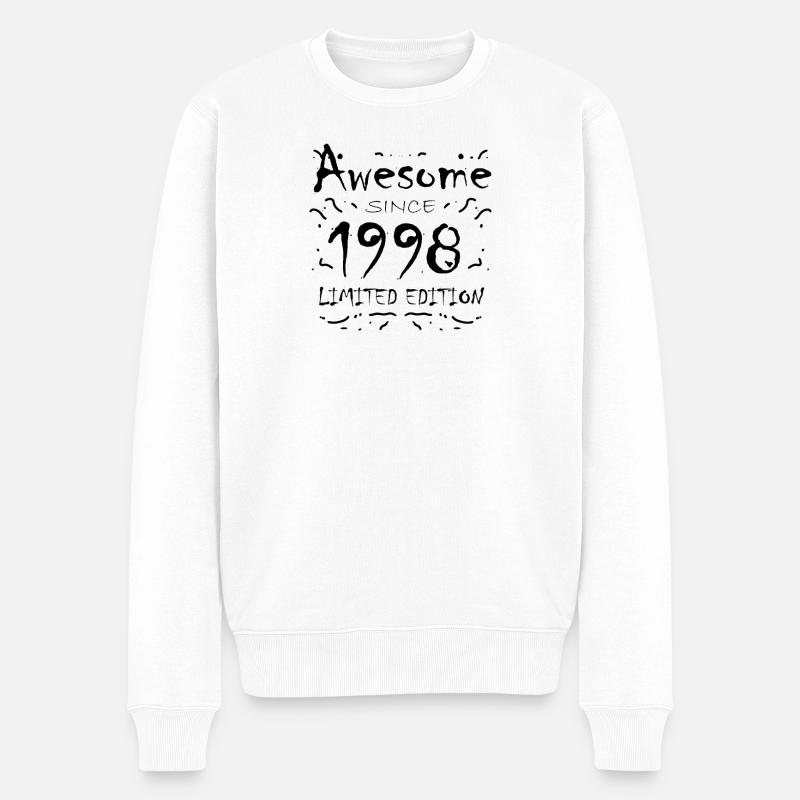 1998 - Né en 1998 - Pull Premium bio Homme - blanc