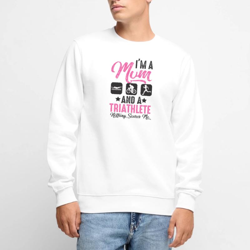 Ich Bin Eine Mutter Und Ein Triathlet Männer Premium Bio Pullover