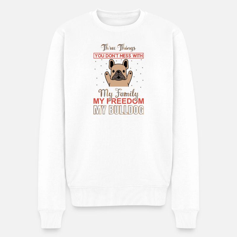 3 Dinge... - Männer Premium Bio Pullover - Weiß