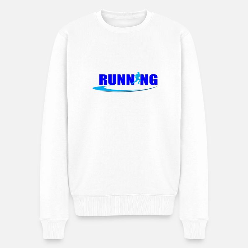 running - Pull Premium bio Homme - blanc