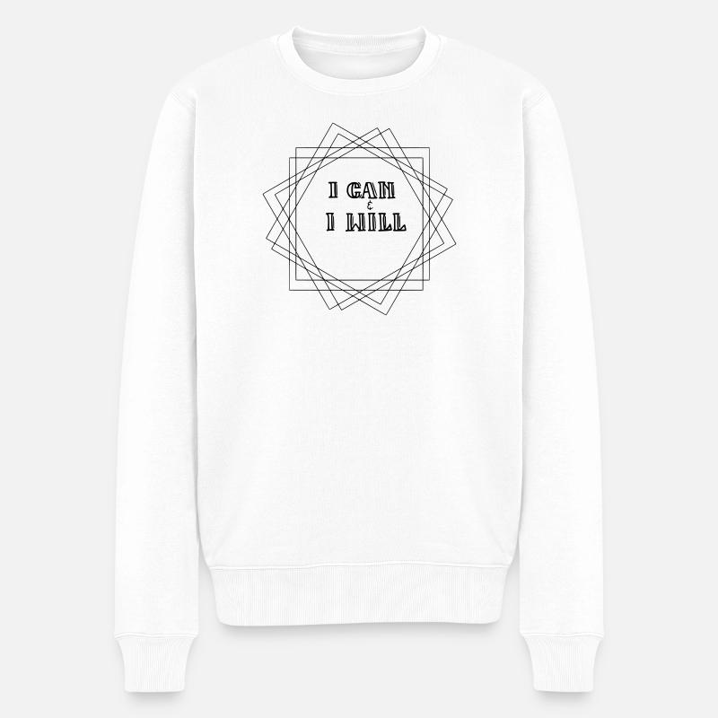 Je peux Je vais - Pull Premium bio Homme - blanc
