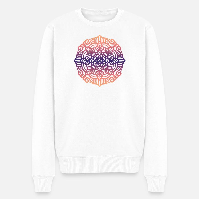Mandala - Pull Premium bio Homme - blanc