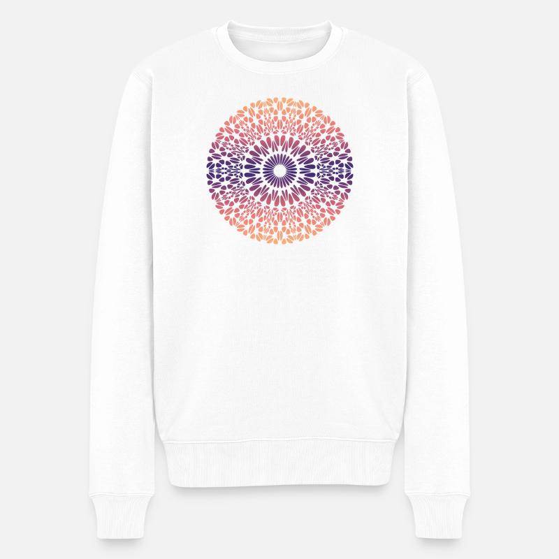 Mandala - Pull Premium bio Homme - blanc