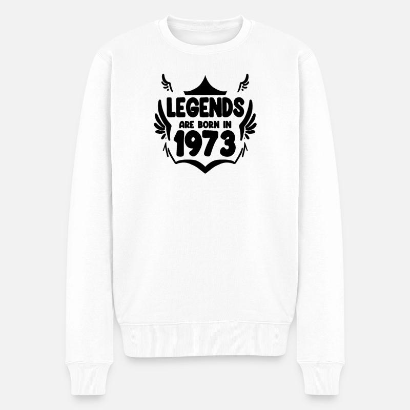 1973 - Né en 1973 - Pull Premium bio Homme - blanc