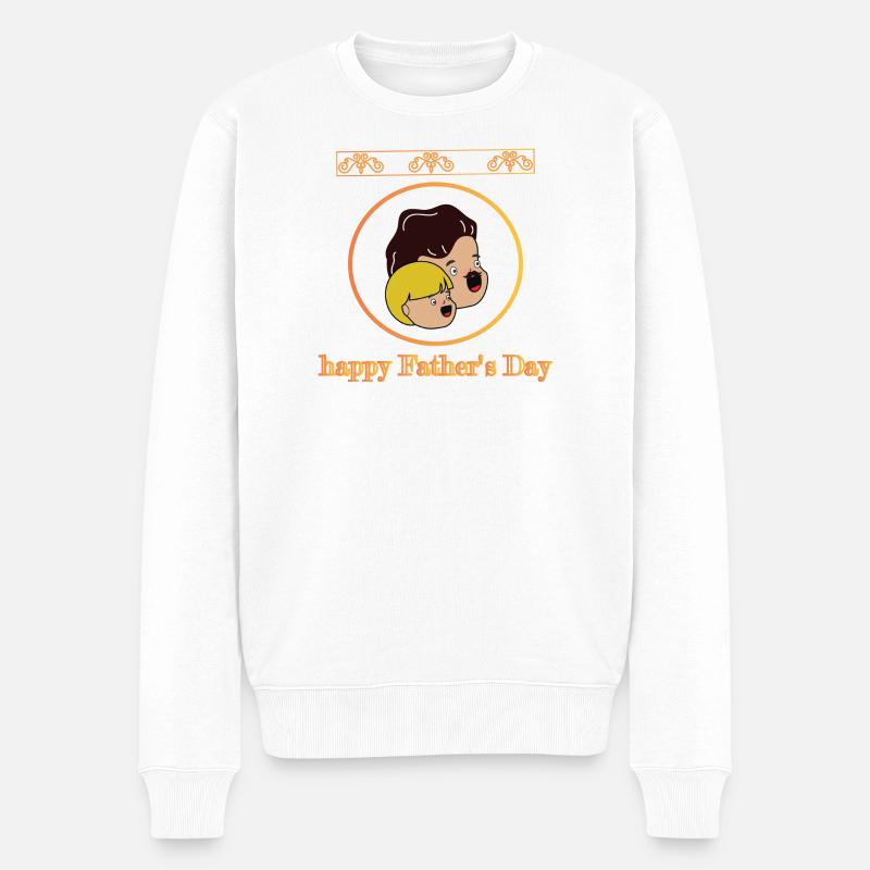 Joyeuse fête des pères - Pull Premium bio Homme - blanc
