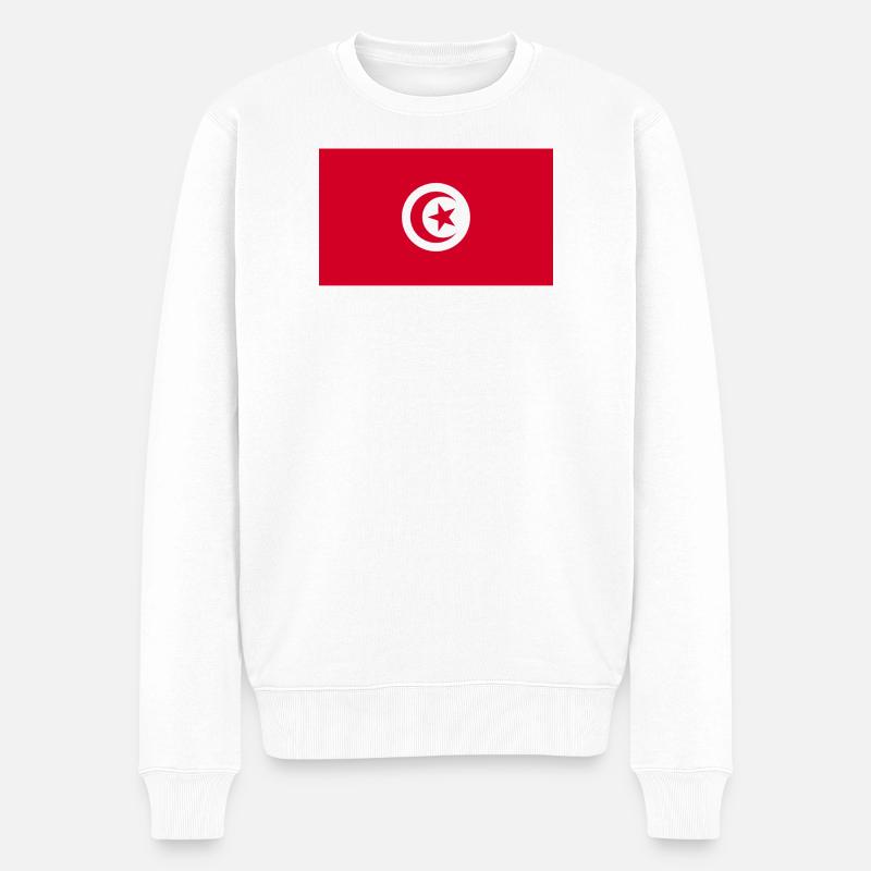 Drapeau national tunisien - Pull Premium bio Homme - blanc