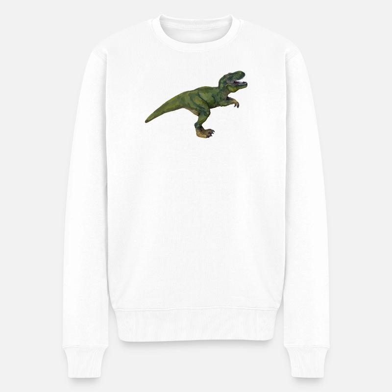 Tom T-Rex - Pull Premium bio Homme - blanc