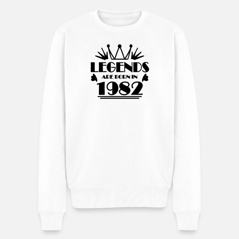 1982 - Né en 1982 - Pull Premium bio Homme - blanc