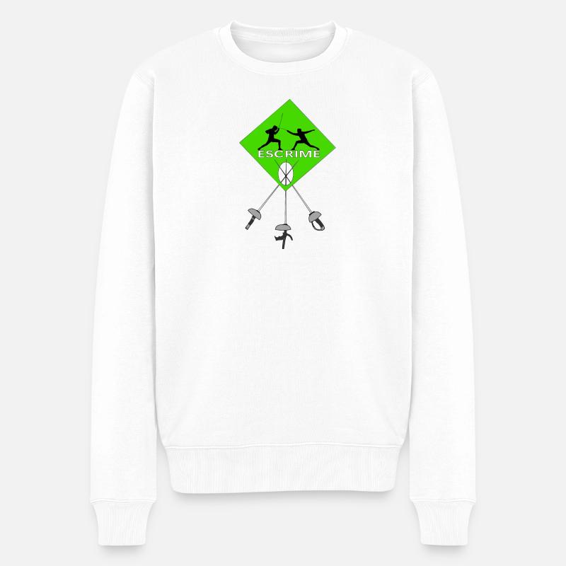 Escrime - Pull Premium bio Homme - blanc