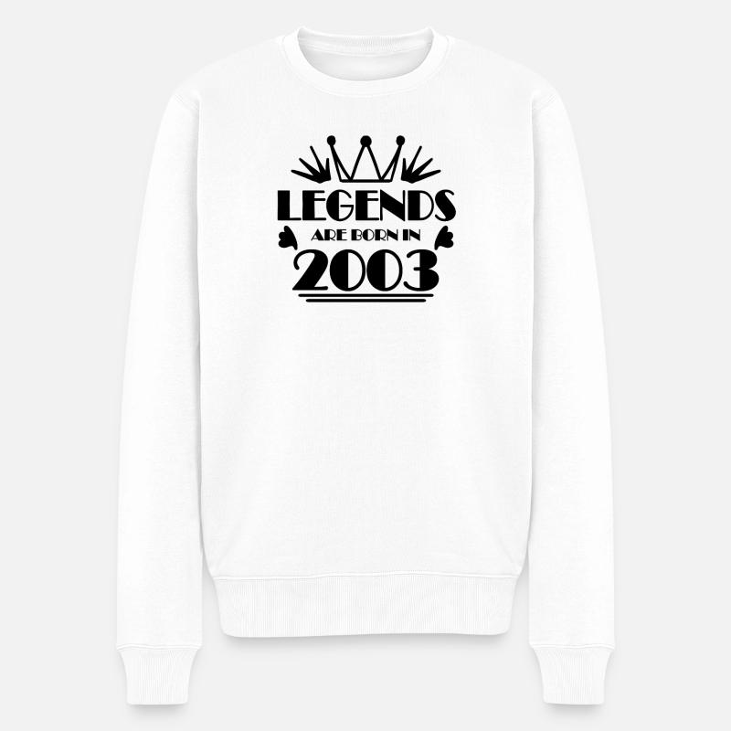 2003 - Né en 2003 - Pull Premium bio Homme - blanc