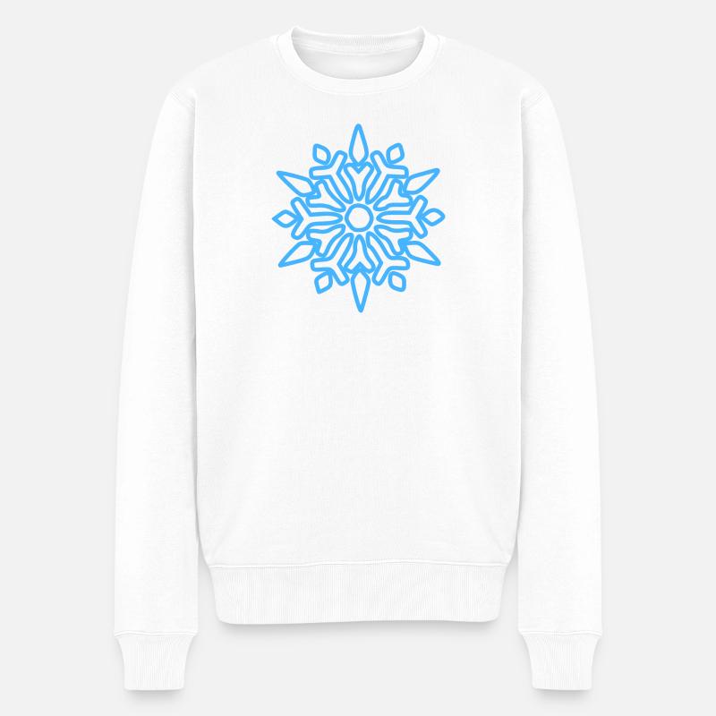 Weihnachten - Männer Premium Bio Pullover - Weiß