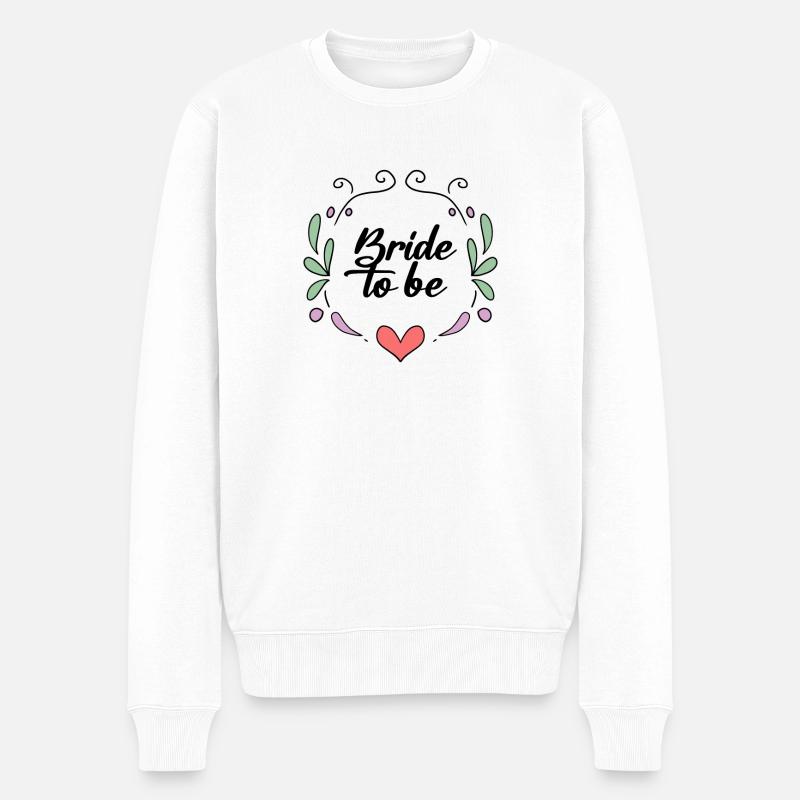 Bride Hen Party - Bride JGA - Pull Premium bio Homme - blanc