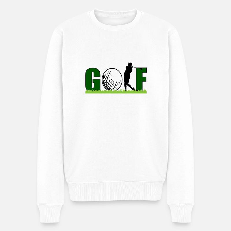 Golf - Pull Premium bio Homme - blanc