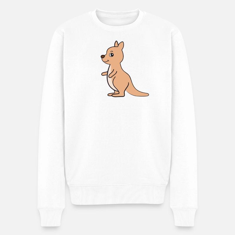 Kangourou - Pull Premium bio Homme - blanc