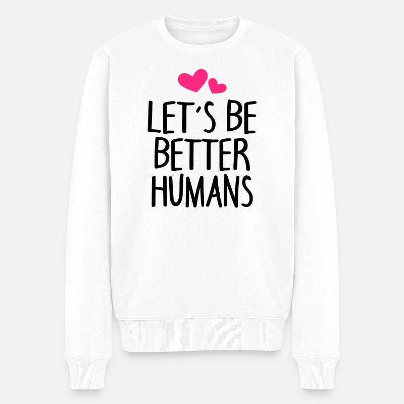 Homme Peuple Terre Dicton - Pull Premium bio Homme - blanc