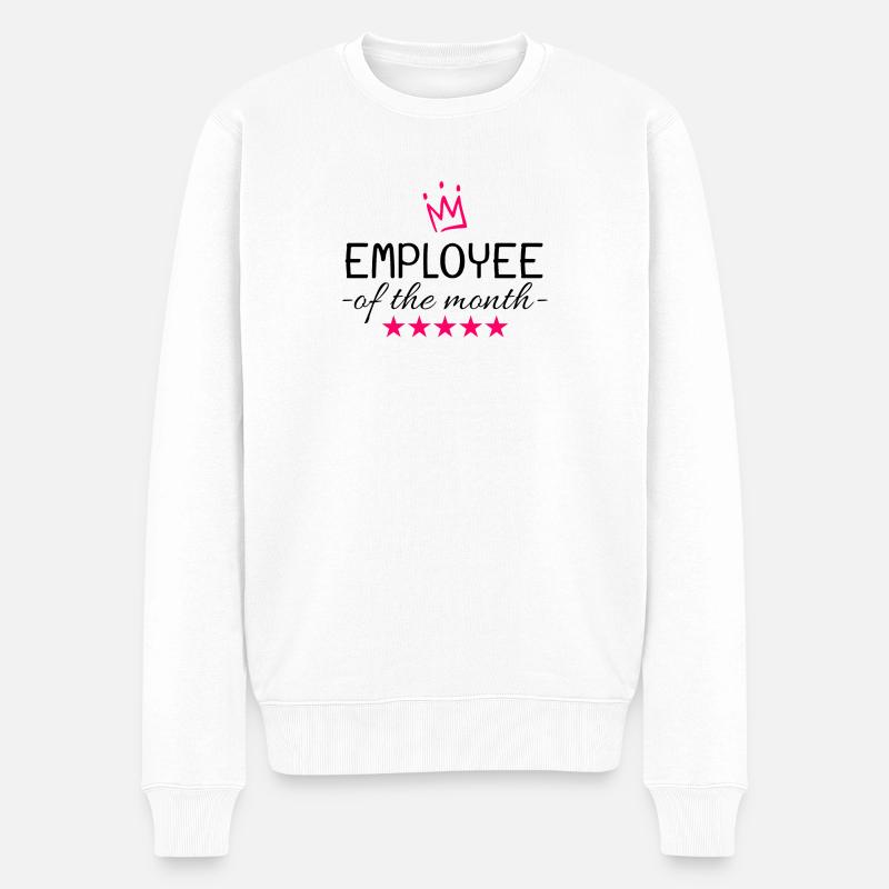 Cadeau de l’employé du mois - Pull Premium bio Homme - blanc