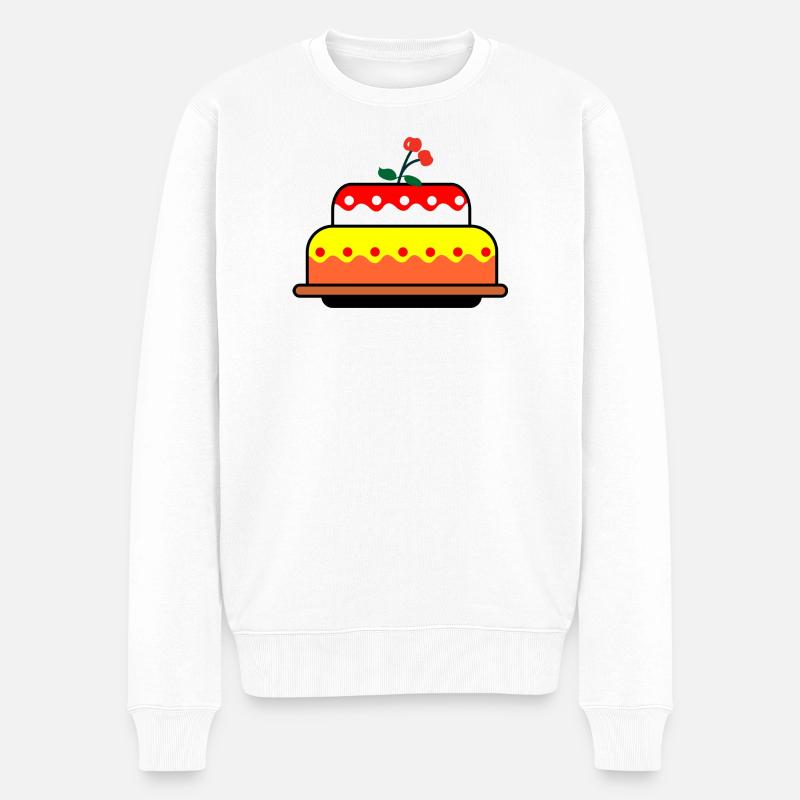 expression 'Cerise sur le gâteau'' - Pull Premium bio Homme - blanc