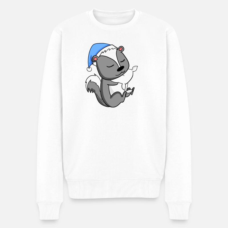 Mouffette - Pull Premium bio Homme - blanc