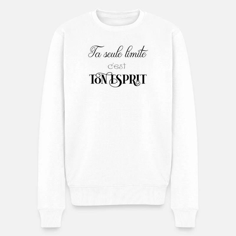 ta seule limite c'est ton... - Pull Premium bio Homme - blanc