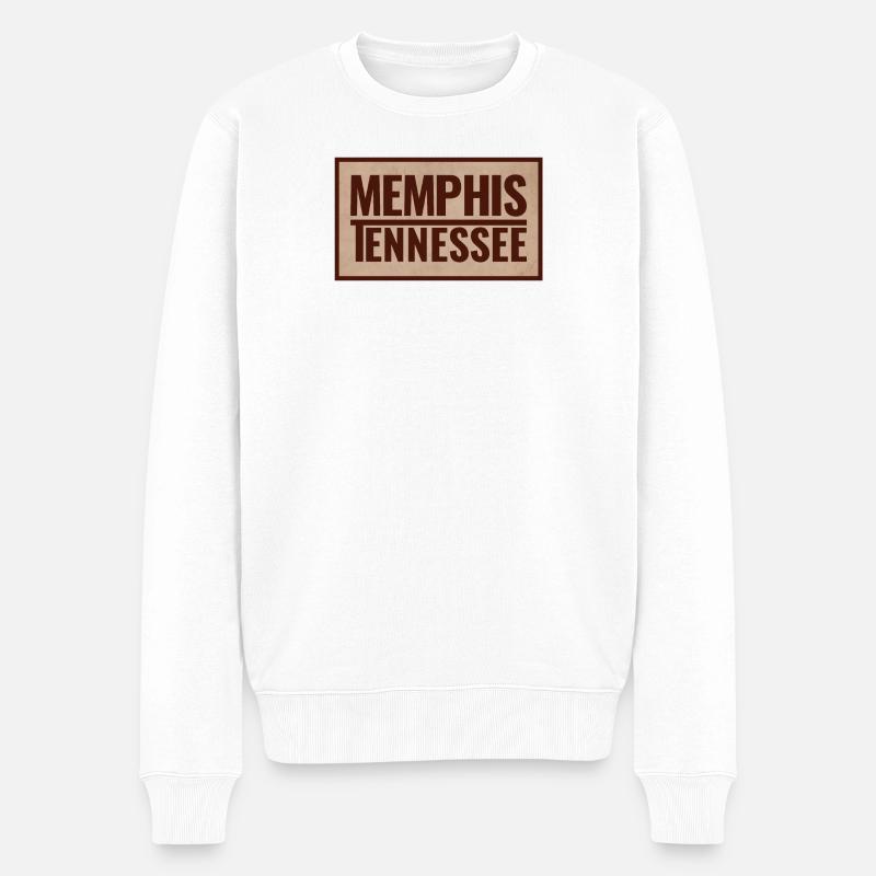 Enseigne ancienne de Memphis Tennessee - Pull Premium bio Homme - blanc