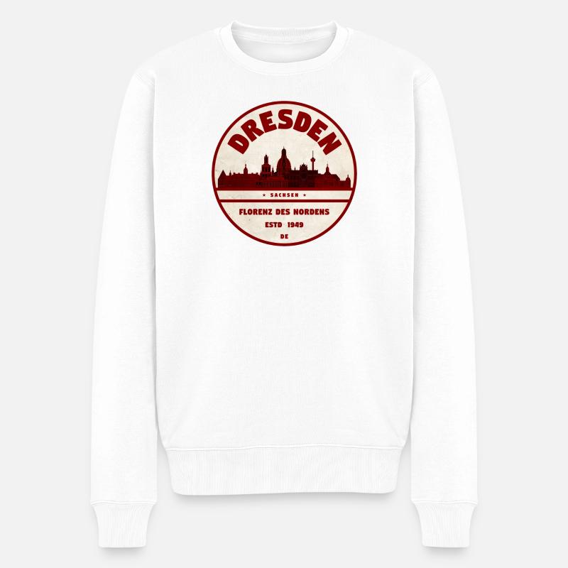 Dresde - Pull Premium bio Homme - blanc