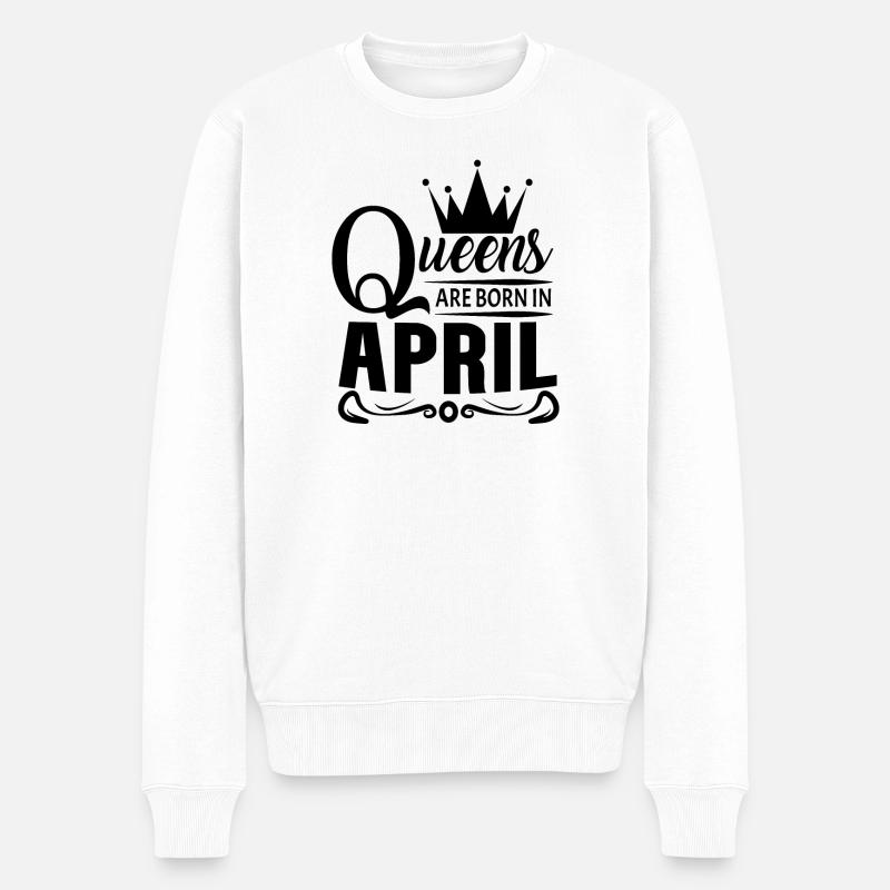Mois de naissance avril - Pull Premium bio Homme - blanc