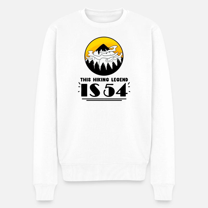 Randonneur 54e anniversaire 54 ans - Pull Premium bio Homme - blanc
