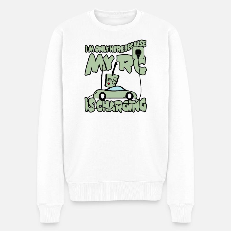 RC Auto - Männer Premium Bio Pullover - Weiß