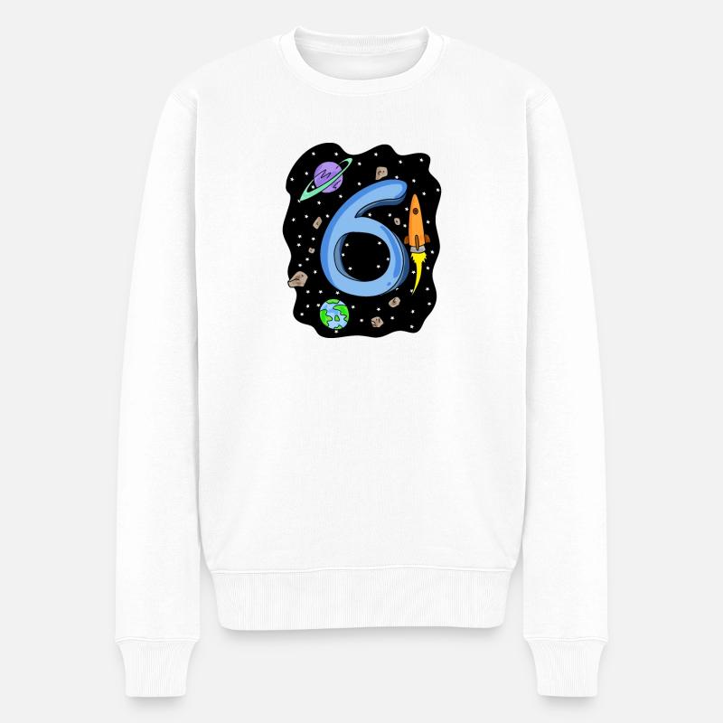 6 ans Jeune astronaute - Pull Premium bio Homme - blanc