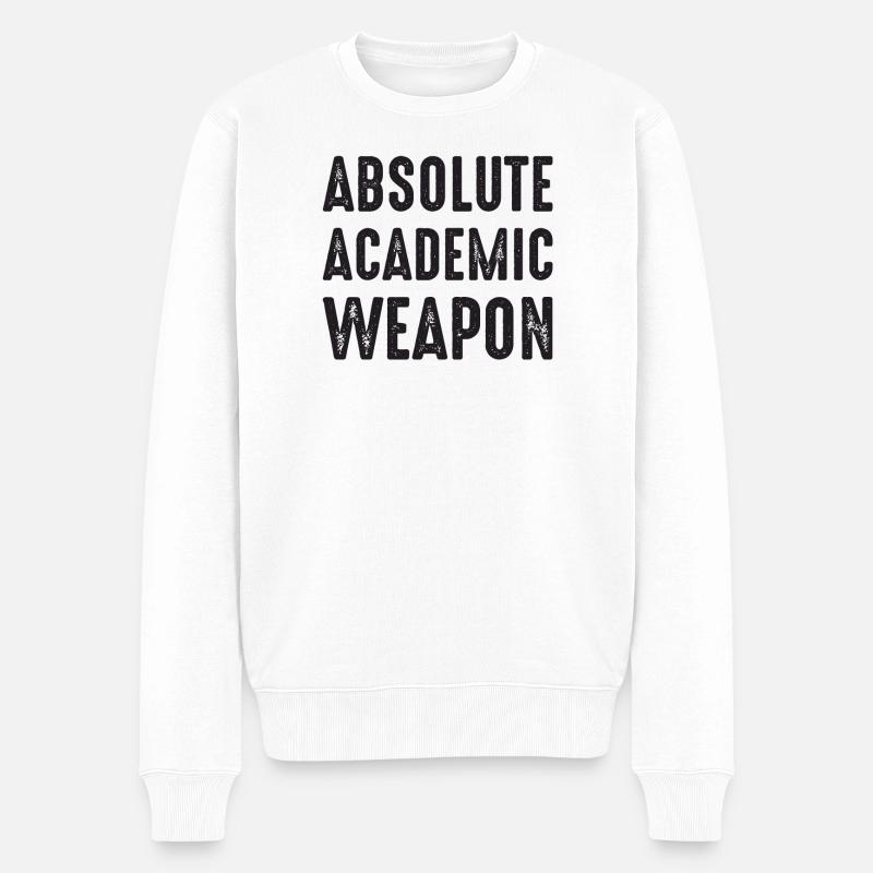 Arme académique absolue des étudiants - Pull Premium bio Homme - blanc