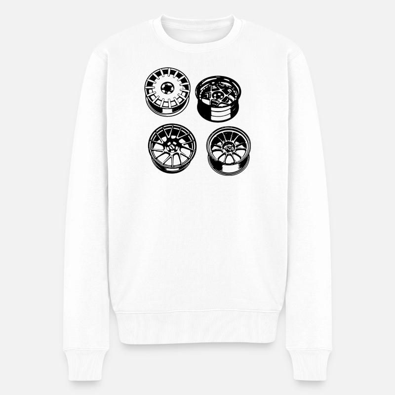 Jantes - Pull Premium bio Homme - blanc