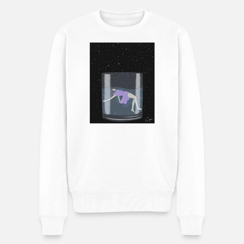 Perdu - Pull Premium bio Homme - blanc