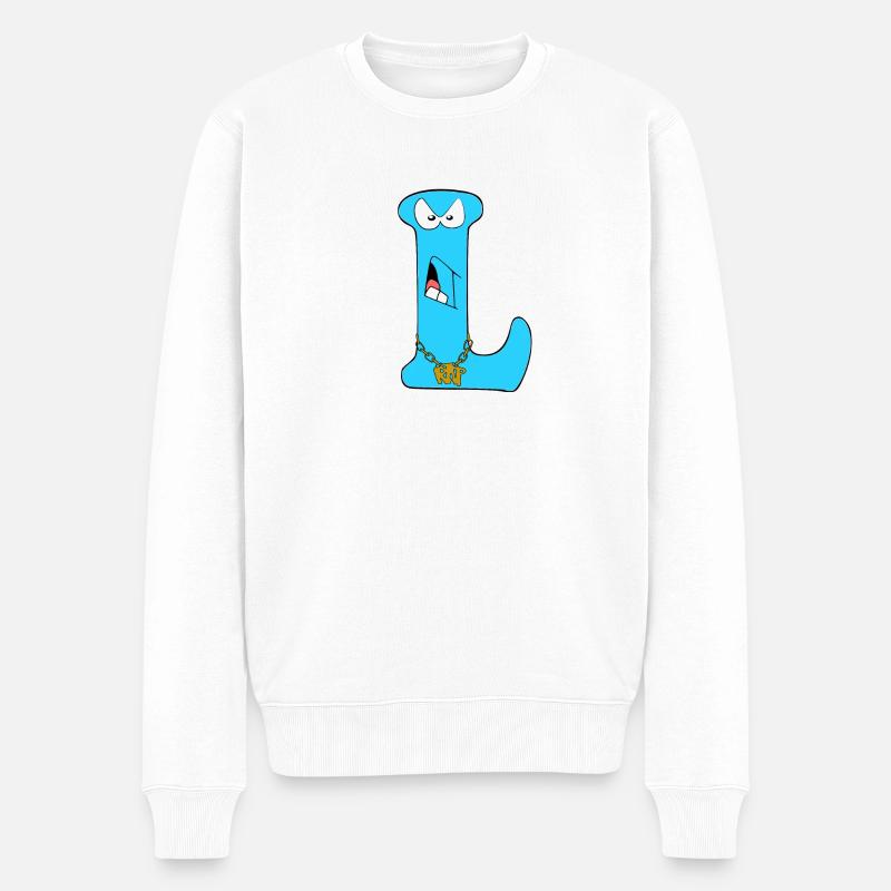 L - Pull Premium bio Homme - blanc