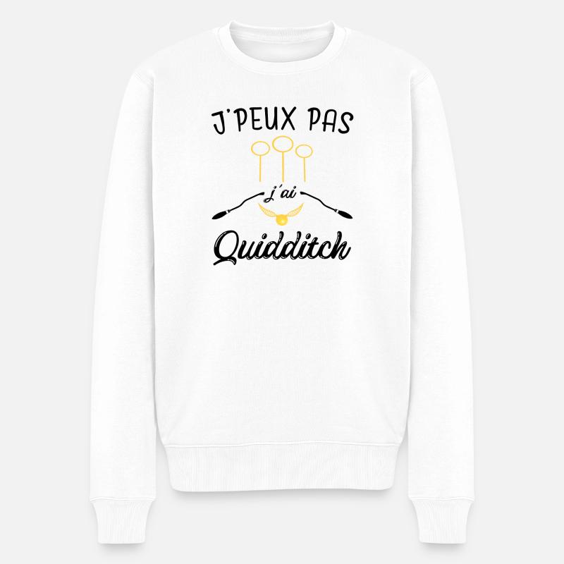 j'peux pas j ai quidditch - Pull Premium bio Homme - blanc