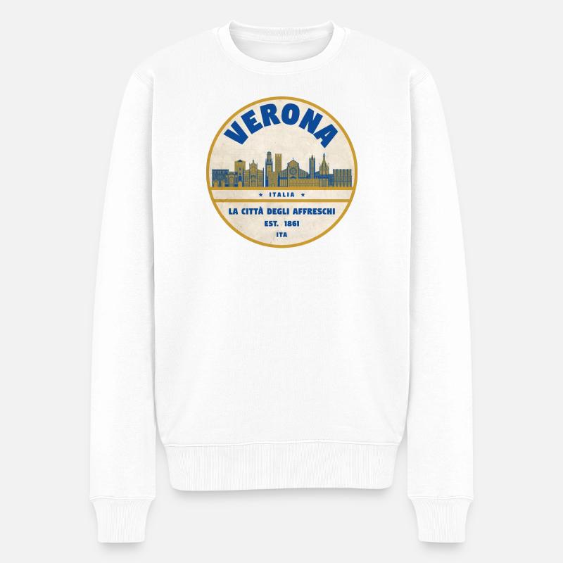 Vérone - Pull Premium bio Homme - blanc