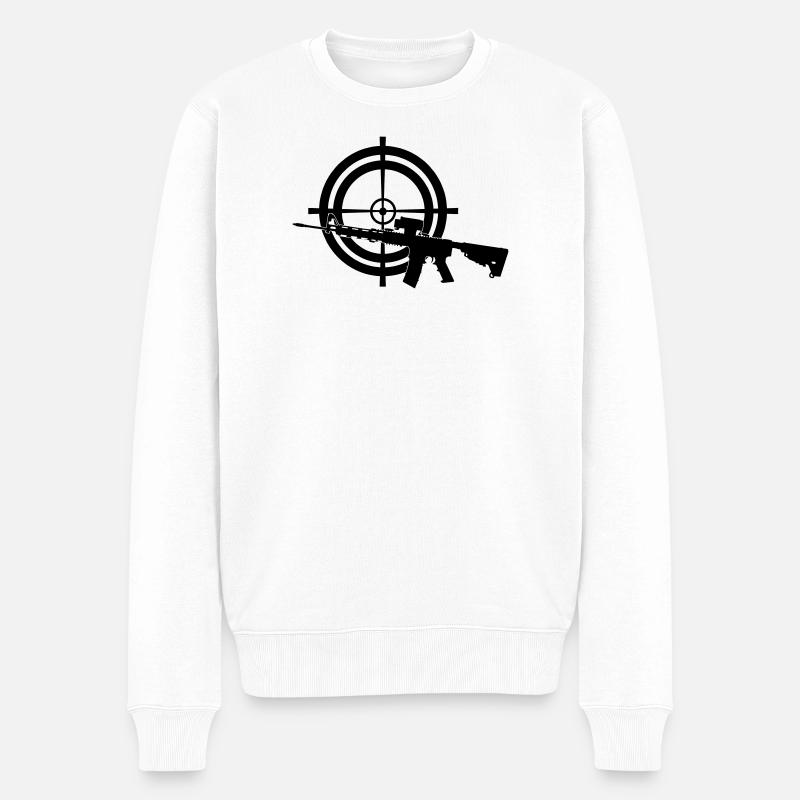 Colt c7 avec visière - Pull Premium bio Homme - blanc