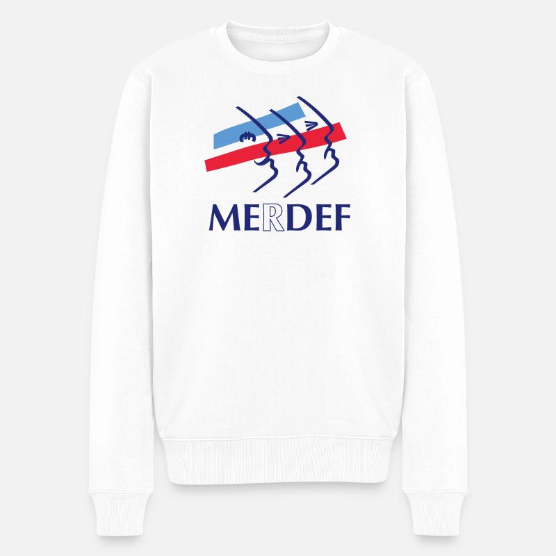 MERDEF - Pull Premium bio Homme - blanc