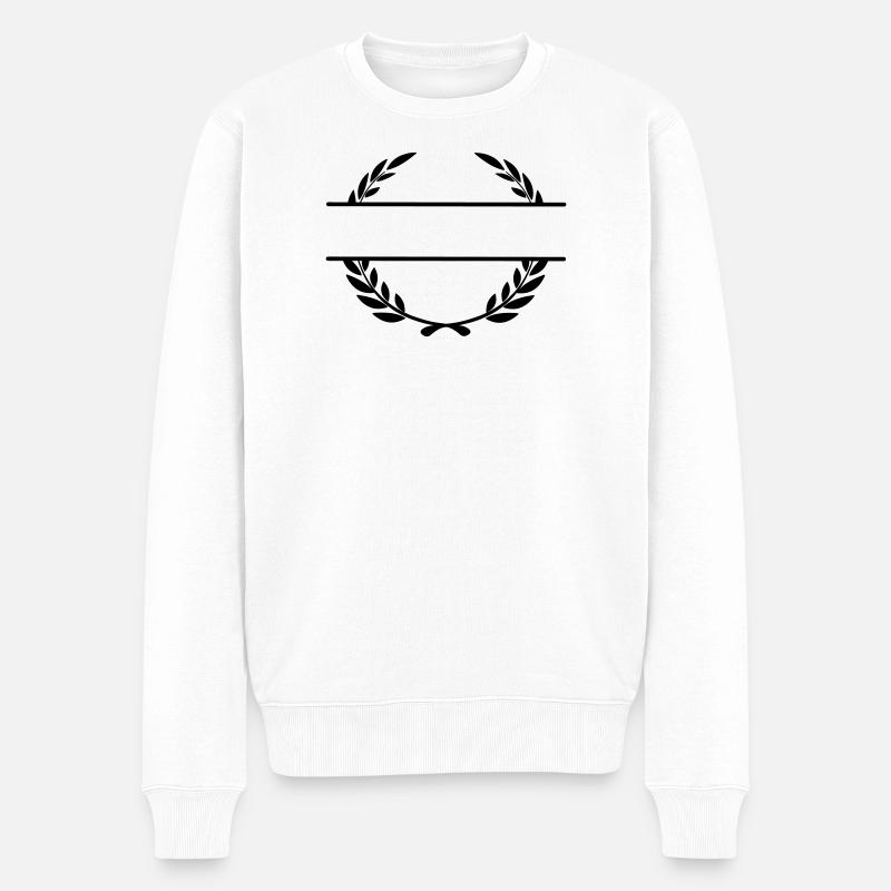 Bannière de nom Lauwerkrans - Pull Premium bio Homme - blanc